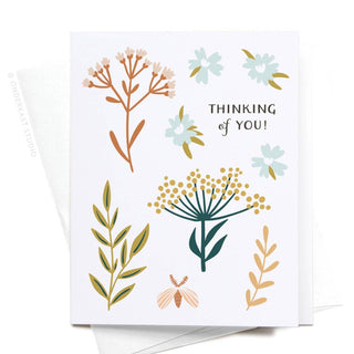 Thinking of You Soft Florals Greeting Card-Greeting Cards-Onderkast Studio-Summit Lane Boutique, Women's Apparel and Gifts located in Grand Rapids, MI