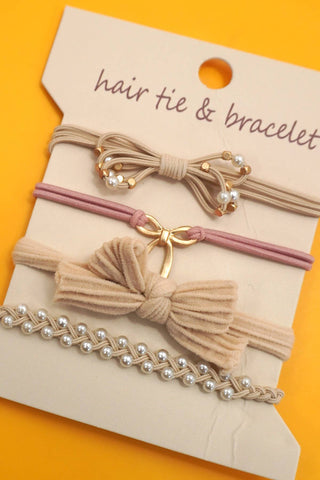 BOHO DUAL FUNCTION KNOT BRACELET HAIR TIES-Hair Accessories-JOSSLYN by wall to wall-Summit Lane Boutique, Women's Apparel and Gifts located in Grand Rapids, MI