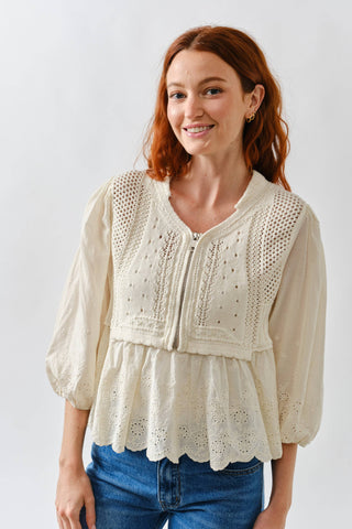 Leah Half Zip Sweater-Sweaters-Aaron & Amber-Summit Lane Boutique, Women's Apparel and Gifts located in Grand Rapids, MI