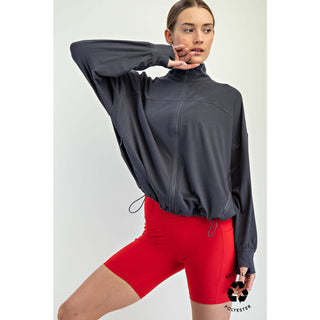 Belle Oversized Active Jacket-Jackets-Rae Mode-Summit Lane Boutique, Women's Apparel and Gifts located in Grand Rapids, MI