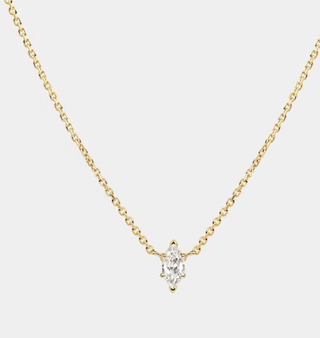 Solitaire Collection- Steel 14K gold Necklace-layering -Necklaces-HoopLa Style-Summit Lane Boutique, Women's Apparel and Gifts located in Grand Rapids, MI