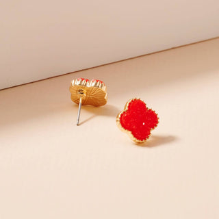 Lilla Haven Flower Druzy Stone Stud Earrings-Earrings-Frem-Summit Lane Boutique, Women's Apparel and Gifts located in Grand Rapids, MI