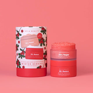 Winter Berries Body Scrub + Body Butter Holiday Gift Set-Bath & Body-NCLA Beauty-Summit Lane Boutique, Women's Apparel and Gifts located in Grand Rapids, MI