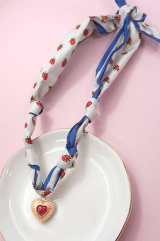 HANDMADE SCARF CHARM NECKLACE-Necklaces-JOSSLYN by wall to wall-Summit Lane Boutique, Women's Apparel and Gifts located in Grand Rapids, MI