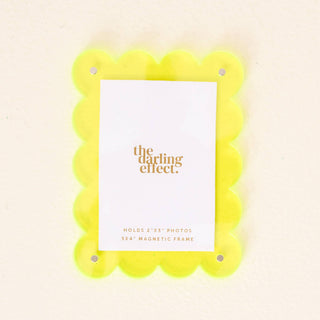 Mini Acrylic Picture Frame Magnet-Neon Yellow-Picture Frames-The Darling Effect-Summit Lane Boutique, Women's Apparel and Gifts located in Grand Rapids, MI