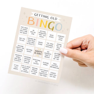 Getting Old Bingo Greeting Card-Greeting Cards-Onderkast Studio-Summit Lane Boutique, Women's Apparel and Gifts located in Grand Rapids, MI