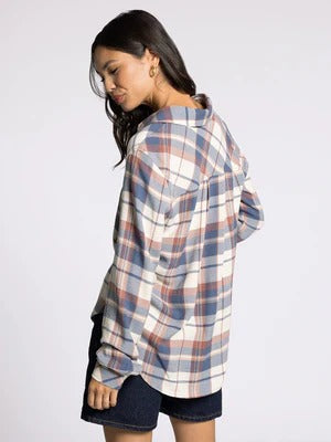 Daphne Plaid Shirt-Long Sleeves-Thread & Supply-Summit Lane Boutique, Women's Apparel and Gifts located in Grand Rapids, MI