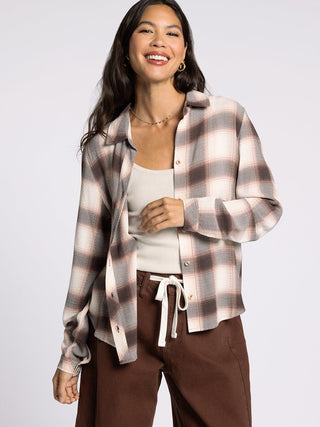 Daphne Plaid Shirt-Long Sleeves-Thread & Supply-Summit Lane Boutique, Women's Apparel and Gifts located in Grand Rapids, MI