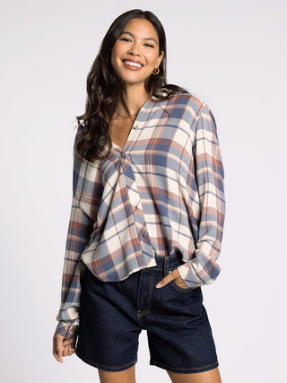 Daphne Plaid Shirt-Long Sleeves-Thread & Supply-Summit Lane Boutique, Women's Apparel and Gifts located in Grand Rapids, MI