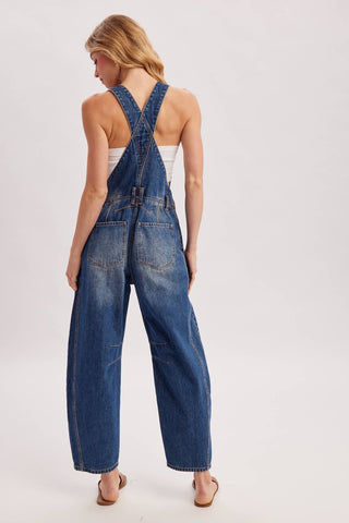 Harper Barrel Overalls-Jeans-Bluivy-Summit Lane Boutique, Women's Apparel and Gifts located in Grand Rapids, MI