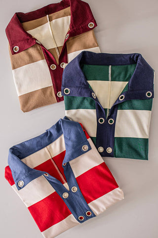 The Varsity Stripe Pullover-pullover-VERY J-Summit Lane Boutique, Women's Apparel and Gifts located in Grand Rapids, MI
