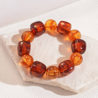 Color-Block Cube Circle Stretch Cord Bracelet | 40B5197-JOSSLYN by wall to wall-Summit Lane Boutique, Women's Apparel and Gifts located in Grand Rapids, MI