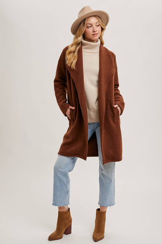 Sally Long Line Jacket-Jackets-Bluivy-Summit Lane Boutique, Women's Apparel and Gifts located in Grand Rapids, MI