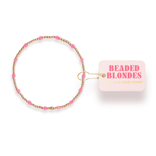 Hot Pink Dainty Poppi-Bracelets-Beaded Blondes-Summit Lane Boutique, Women's Apparel and Gifts located in Grand Rapids, MI