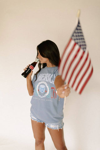 America 1776 Graphic Tee-Graphic Tees-Whitney | Chaudoin Creations-Summit Lane Boutique, Women's Apparel and Gifts located in Grand Rapids, MI