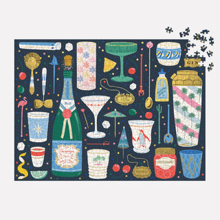 Merry Mixer 1000 Piece Foil Puzzle-Puzzles-Chronicle Books-Summit Lane Boutique, Women's Apparel and Gifts located in Grand Rapids, MI