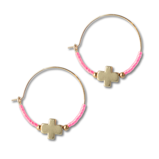 Faithful Hoop Earrings-Earrings-Lenny & Eva-Summit Lane Boutique, Women's Apparel and Gifts located in Grand Rapids, MI