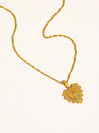 Valea Heart Pendant Necklace-Necklaces-Flânerie by MAIQ-Summit Lane Boutique, Women's Apparel and Gifts located in Grand Rapids, MI
