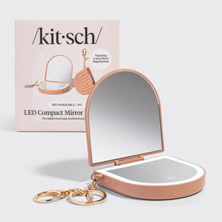 Terracotta Compact Mirror Keychain-Travel Accessories-KITSCH-Summit Lane Boutique, Women's Apparel and Gifts located in Grand Rapids, MI