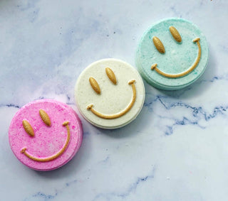 Happy Bath Bomb (Emoji, Smiley)-Bath & Body-The Sister Made-Summit Lane Boutique, Women's Apparel and Gifts located in Grand Rapids, MI