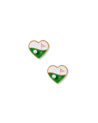 Screwback Stud Earrings - Golf Par-Tee-Earrings-LINNY CO-Summit Lane Boutique, Women's Apparel and Gifts located in Grand Rapids, MI