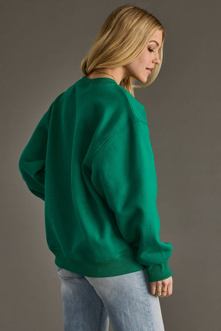 Green Merry Sweatshirt-Sweatshirt-Panache Apparel Co.-Summit Lane Boutique, Women's Apparel and Gifts located in Grand Rapids, MI