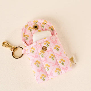 Puffy Earbud Case Keychain-Marigold Lane Pink-Travel Accessories-The Darling Effect-Summit Lane Boutique, Women's Apparel and Gifts located in Grand Rapids, MI