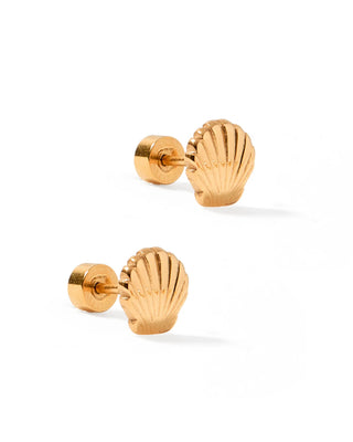Marina Shell Nap Back Earrings-gummy bears-Linny Co-Summit Lane Boutique, Women's Apparel and Gifts located in Grand Rapids, MI