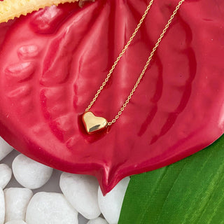 Love Bean Heart Necklace-Necklaces-Ellison+Young-Summit Lane Boutique, Women's Apparel and Gifts located in Grand Rapids, MI