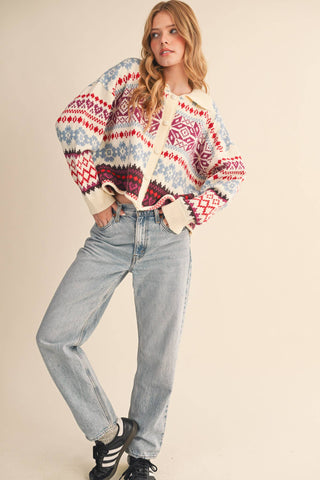 Dakota Fair Isle Sweater-Sweaters-&MERCI-Summit Lane Boutique, Women's Apparel and Gifts located in Grand Rapids, MI