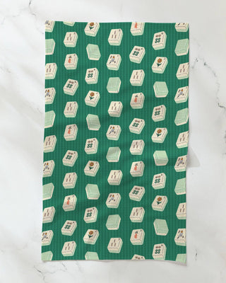 Tile Flow Tea Towel-Kitchen Towel-Geometry-Summit Lane Boutique, Women's Apparel and Gifts located in Grand Rapids, MI