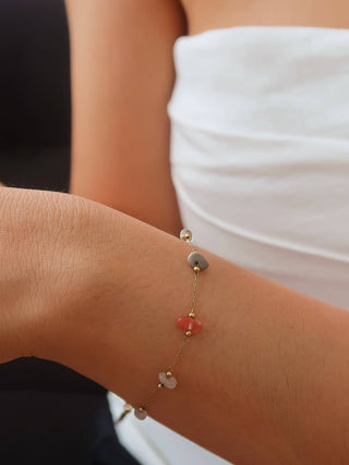 Besse 18K Gold Non-Tarnish Multi Gemstone Necklace, Bracelet-Jewelry-Flânerie by MAIQ-Summit Lane Boutique, Women's Apparel and Gifts located in Grand Rapids, MI