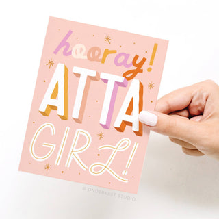 Hooray Atta Girl Greeting Card-Onderkast Studio-Summit Lane Boutique, Women's Apparel and Gifts located in Grand Rapids, MI