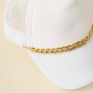 Trucker Hat Chain-Acrylic-Gold-Hat Chains-The Darling Effect-Summit Lane Boutique, Women's Apparel and Gifts located in Grand Rapids, MI