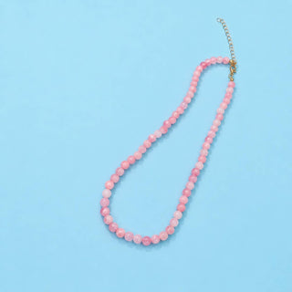 NATURAL AGATE GLASS SEMI PRECIOUS BEAD NECKLACE | 40NK9754-Necklaces-JOSSLYN by wall to wall-Summit Lane Boutique, Women's Apparel and Gifts located in Grand Rapids, MI