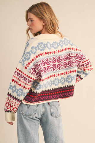 Dakota Fair Isle Sweater-Sweaters-&MERCI-Summit Lane Boutique, Women's Apparel and Gifts located in Grand Rapids, MI