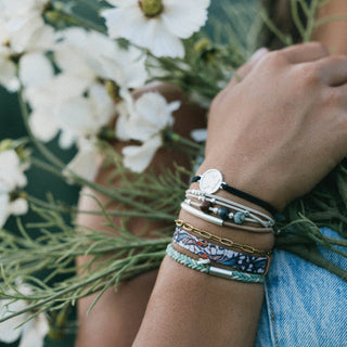 "Flourish" Natural Butterfly Hair Tie Bracelets-Bracelets-K'lani hair tie bracelets-Summit Lane Boutique, Women's Apparel and Gifts located in Grand Rapids, MI