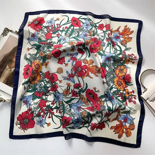 LARGE FLORAL PRINT BANDANA SCARF-Scarves-JOSSLYN by wall to wall-Summit Lane Boutique, Women's Apparel and Gifts located in Grand Rapids, MI