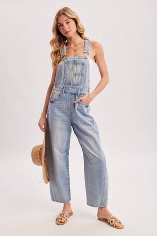 Harper Barrel Overalls-Jeans-Bluivy-Summit Lane Boutique, Women's Apparel and Gifts located in Grand Rapids, MI