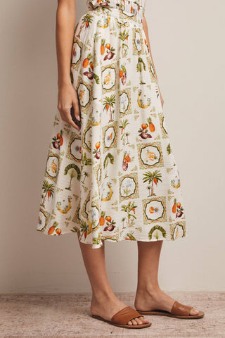 Riviera Market Midi Skirt-Skirts-Forte-Summit Lane Boutique, Women's Apparel and Gifts located in Grand Rapids, MI