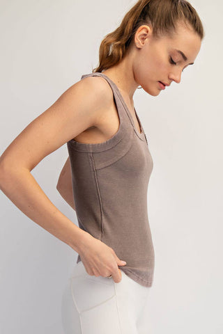 The Vintage Wash Tank-Tank Top-Rae Mode-Summit Lane Boutique, Women's Apparel and Gifts located in Grand Rapids, MI