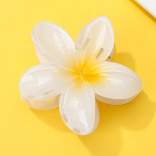 Plumeria Claw Clip-Hair Accessories-JOSSLYN by wall to wall-Summit Lane Boutique, Women's Apparel and Gifts located in Grand Rapids, MI