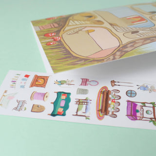 Sticker Scene Card - Mouse House-Cards-Inklings Paperie-Summit Lane Boutique, Women's Apparel and Gifts located in Grand Rapids, MI