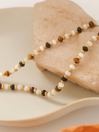 Arrow 18K Gold Non-Tarnish Boho Beaded Necklace-Necklaces-Flânerie by MAIQ-Summit Lane Boutique, Women's Apparel and Gifts located in Grand Rapids, MI