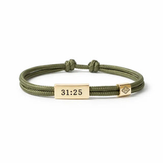 Sentiment Cord Bracelet-Proverbs 31:25, Be Brave-Bracelets-Lenny & Eva-Summit Lane Boutique, Women's Apparel and Gifts located in Grand Rapids, MI
