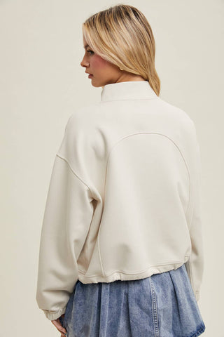 SCUBA HALF-ZIP PULLOVER-Sweaters-Wishlist Apparel-Summit Lane Boutique, Women's Apparel and Gifts located in Grand Rapids, MI