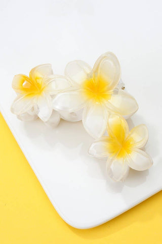 Gradient Resin Floral Hair Claw Clips-Hair Accessories-JOSSLYN by wall to wall-Summit Lane Boutique, Women's Apparel and Gifts located in Grand Rapids, MI