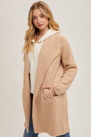 Sally Long Line Jacket-Jackets-Bluivy-Summit Lane Boutique, Women's Apparel and Gifts located in Grand Rapids, MI