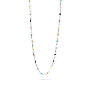 18K Gold PVD Stainless Steel Multi Confetti Chain Necklace-Necklaces-WJW-Summit Lane Boutique, Women's Apparel and Gifts located in Grand Rapids, MI