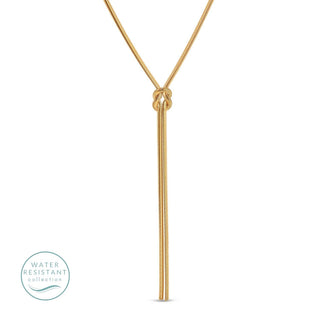 Lariat Flex Chain Necklace - Water Resistant-Necklaces-Splendid Iris-Summit Lane Boutique, Women's Apparel and Gifts located in Grand Rapids, MI